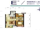 E2户型2室2厅1卫1厨82㎡（送3平）