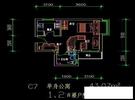 天子庄园C7户型 1室1厅1卫1厨
