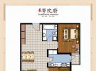 金燕学院府A户型户型图 2室