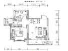 芳清苑3#Q户型64.4㎡一室两厅