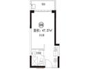 11#楼08户型47.36平米一居