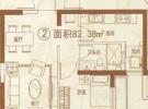 12#楼82.38平两室