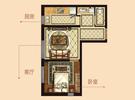 公寓标准层53平米户型