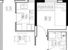 公寓标准层77㎡户型