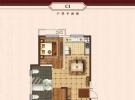 1#4#标准层C1户型