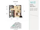 项目一号楼标准层A12户型