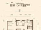 高层标准层87平米户型